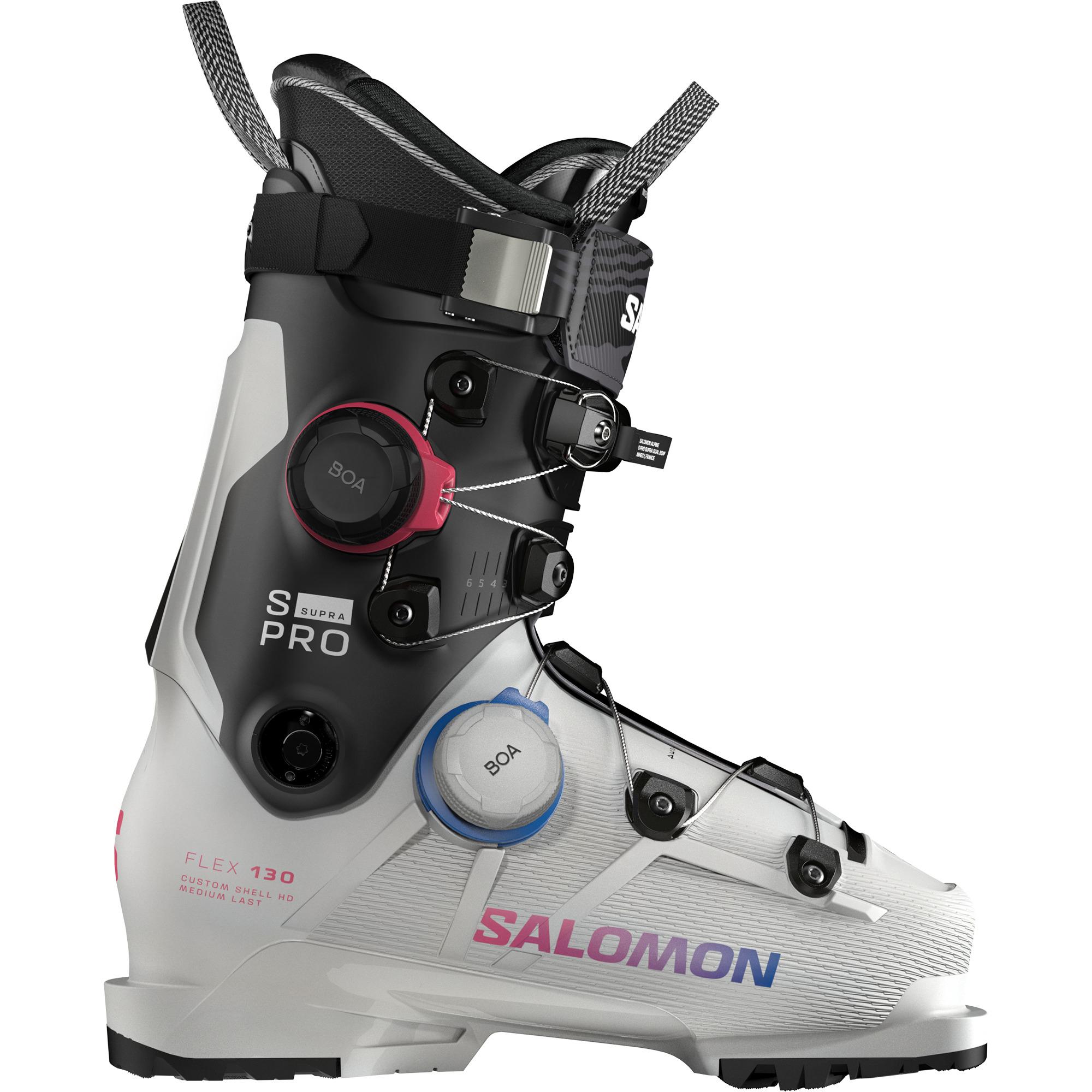 

Мужские горнолыжные ботинки S/Pro Supra Dual BOA 130 '26 Salomon, Gray Aurora/Black/Race Blue
