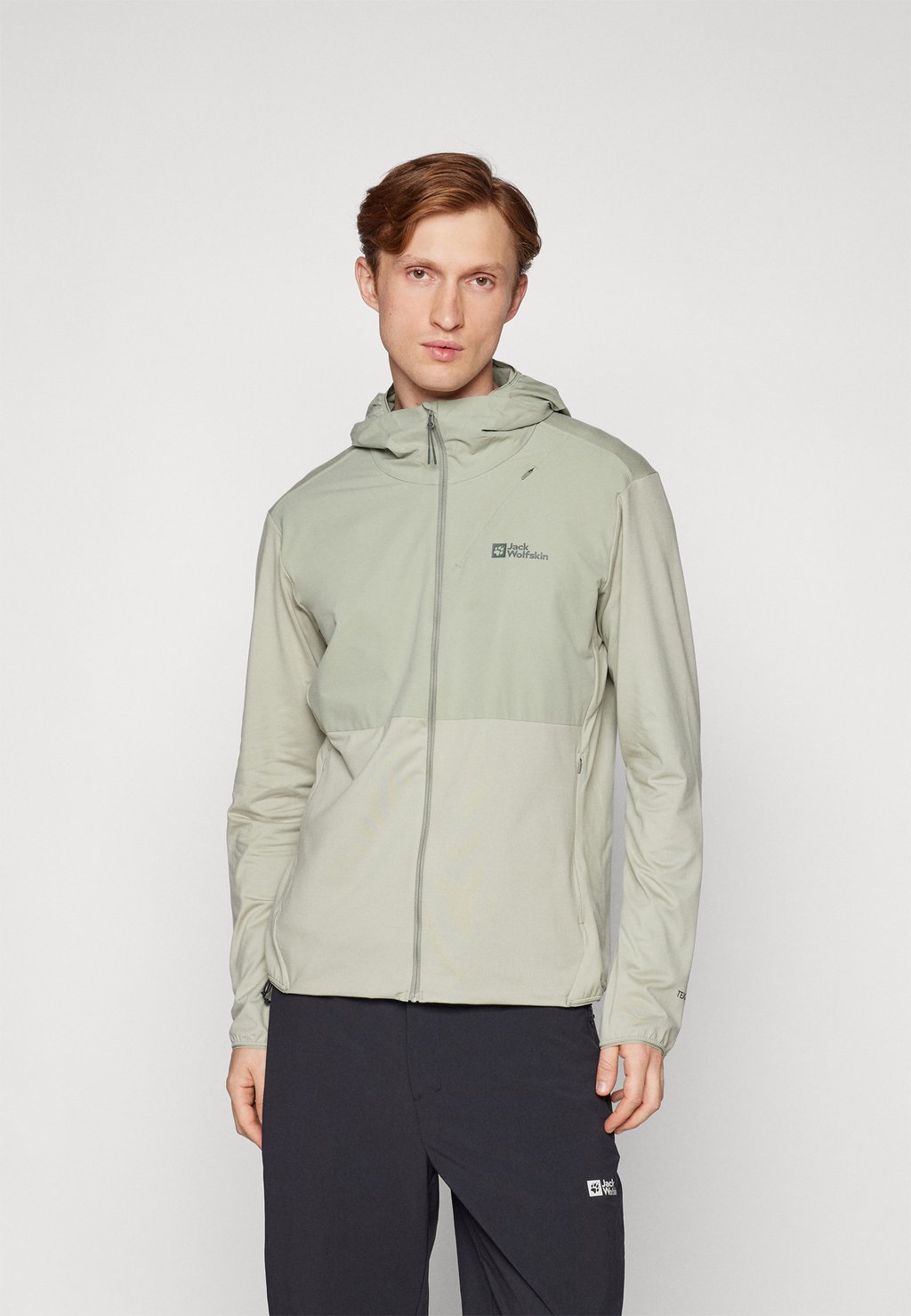 

Толстовка на молнии PRELIGHT TRAIL HOODY Jack Wolfskin, светло-зеленый