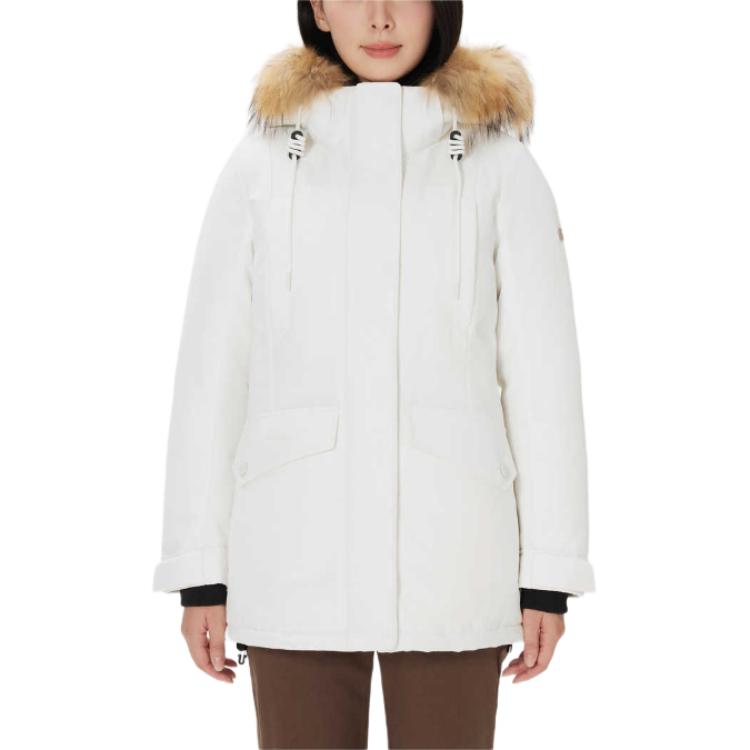 

KOLON SPORT Женская пуховая куртка для кемпинга, Ivory White