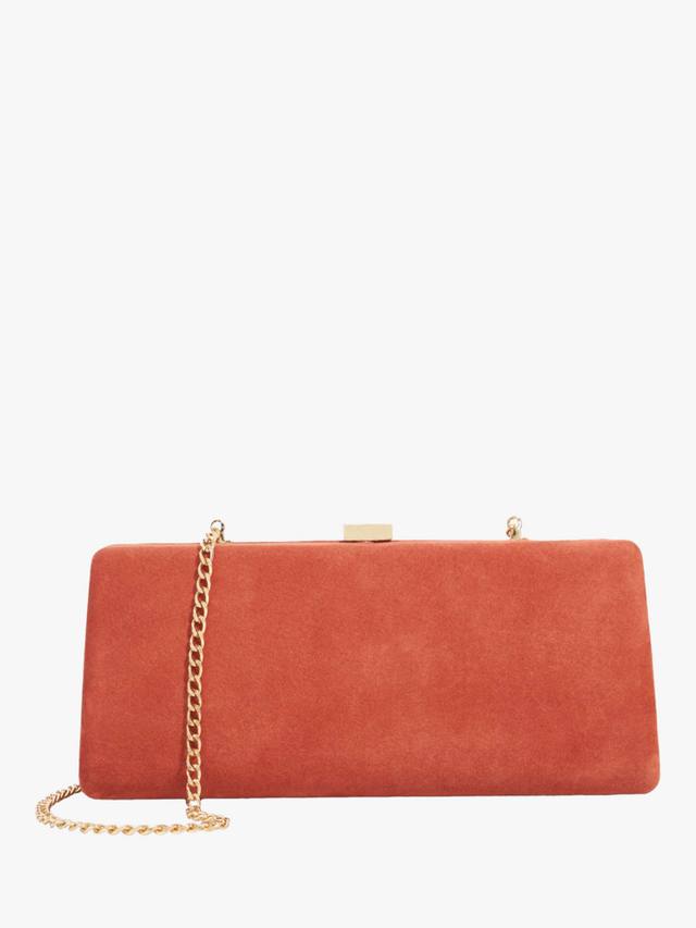 

Клатч Belinda из замши Dune London, Blush