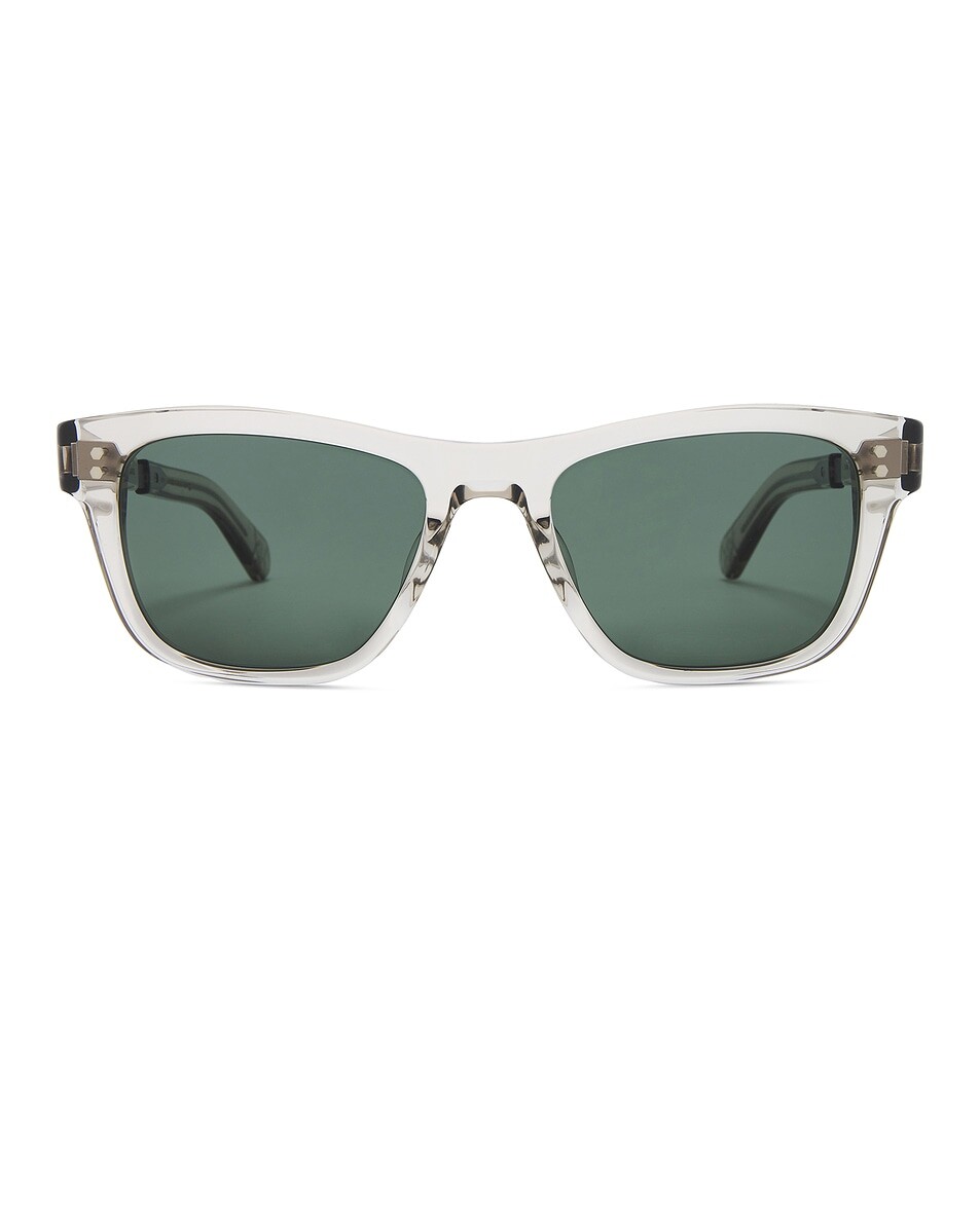 

Солнцезащитные очки Damone Garrett Leight, цвет Morning Dew-Matte Platinum/Pure G15