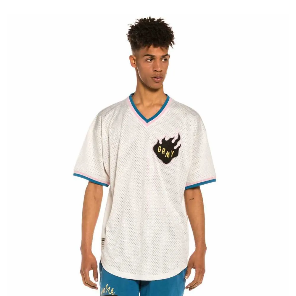 

Футболка Grimey Trespass short sleeve v neck, белый