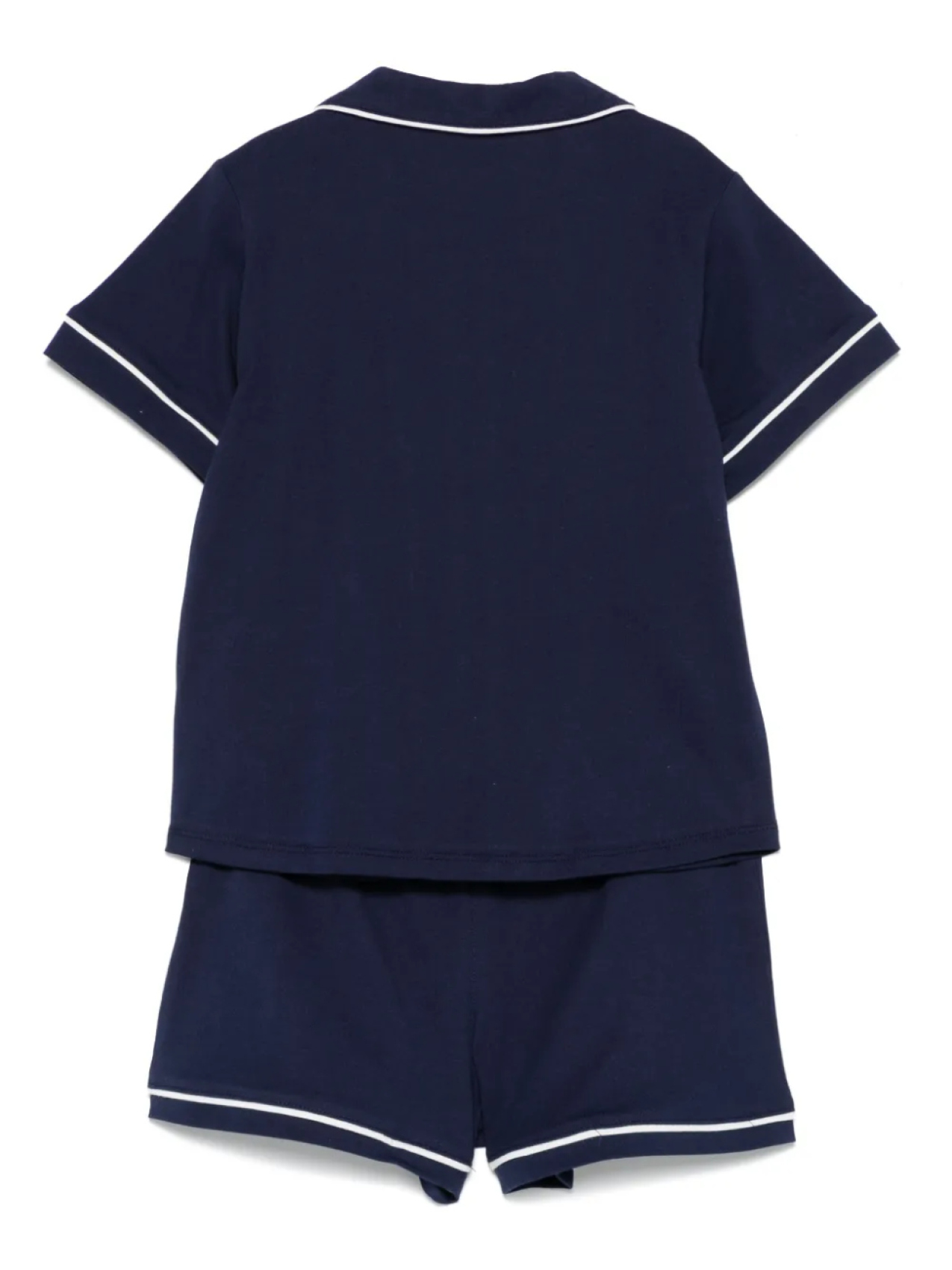 POLO RALPH LAUREN KIDS Комплект из шорт и рубашки с вышивкой Polo Pony, синий — фото 2