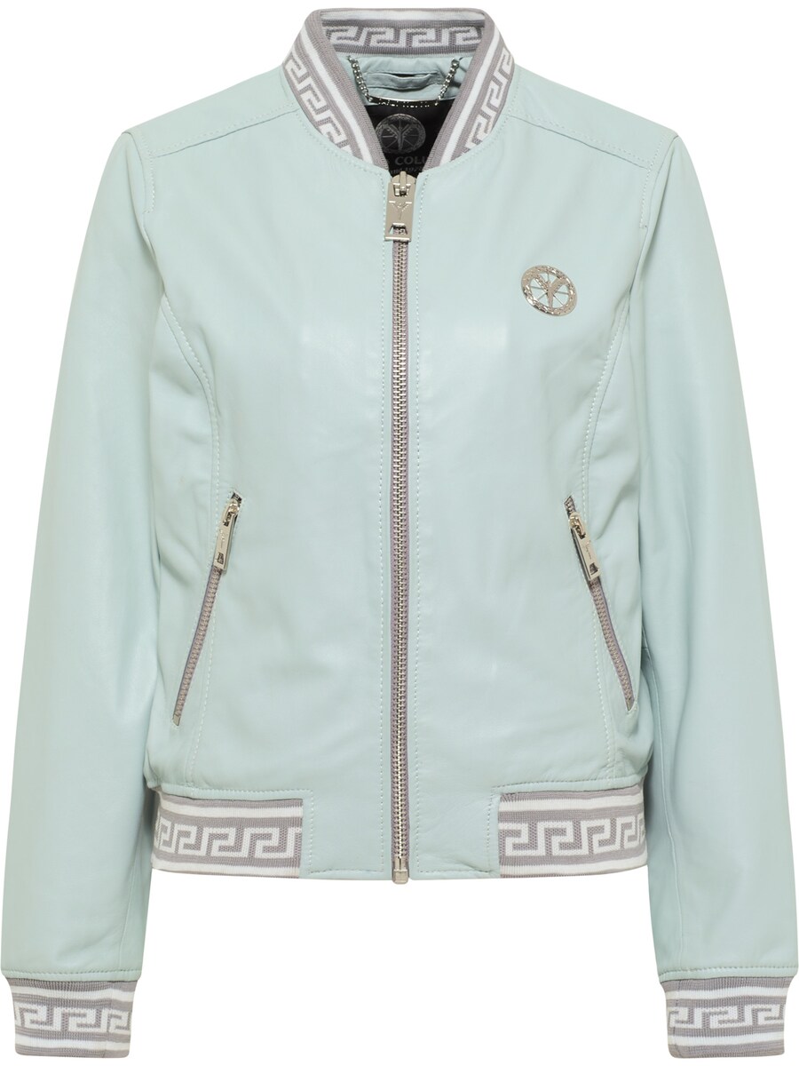 

Кожаная куртка Carlo Colucci Between-Season Jacket Colton-L, мятный