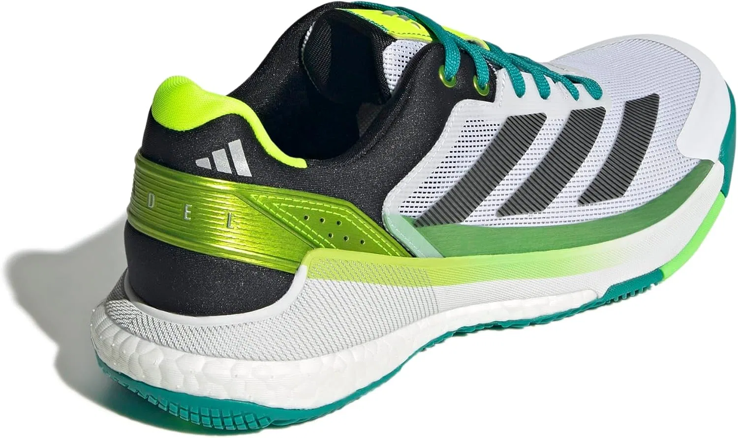 Кроссовки для паделя adidas Crazyquick Boost, белый/черный/лаймовый — фото 3