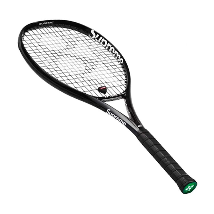 

Supreme Ракетка YONEX вес 305 г, размер головы 100 кв. дюймов, черный, унисекс