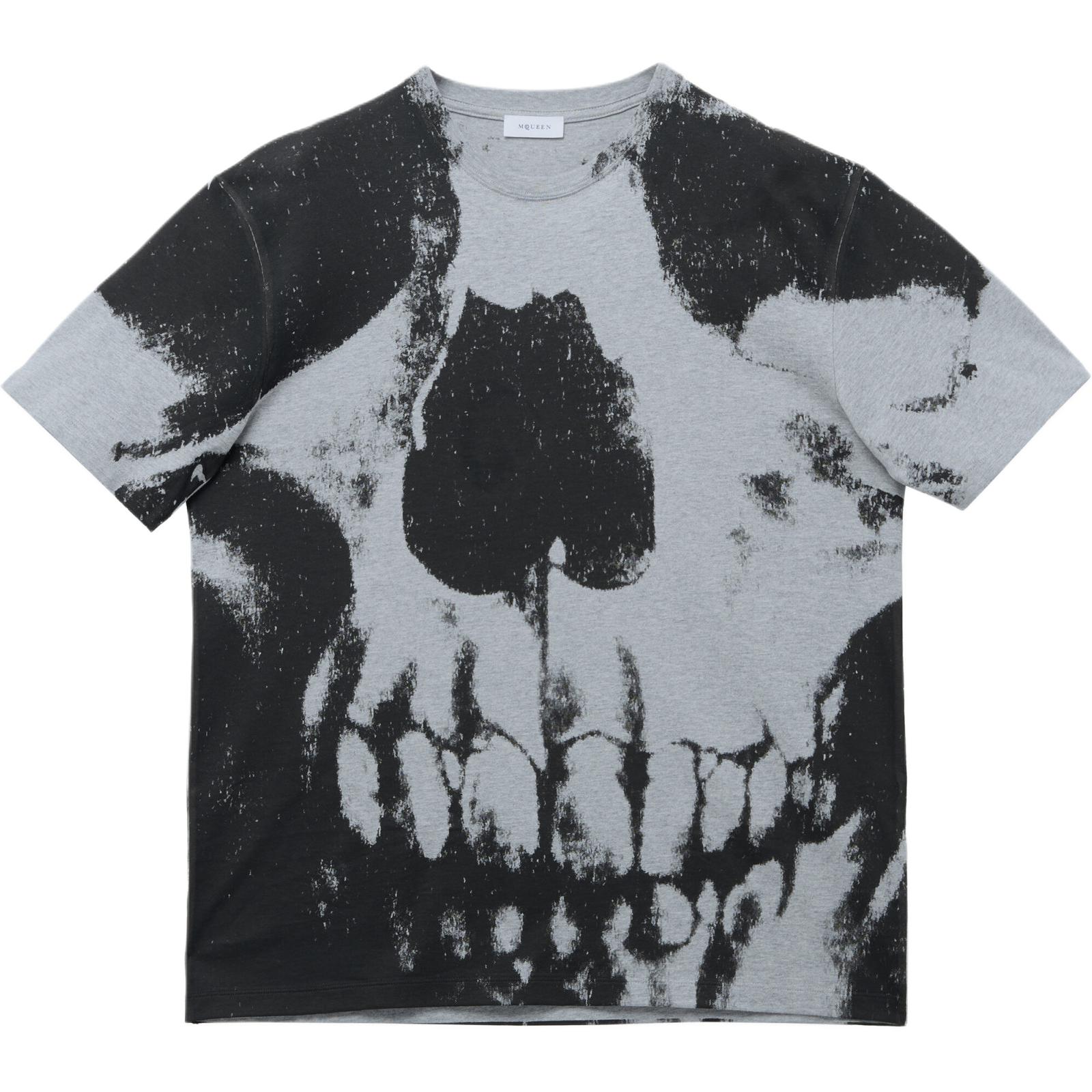 

Футболка с принтом черепа Alexander McQueen, черный