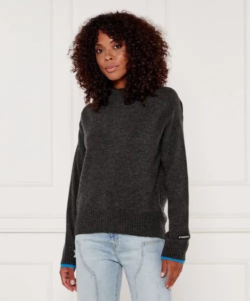 

Донской шерстяной свитер Regular fit Pinko, серый