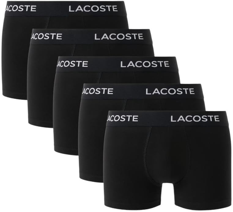 

Мужские трусы-боксеры Lacoste Regular Fit, 5 шт., Black With Black Waistbands