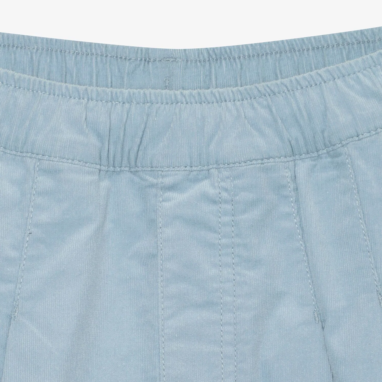 Детские вельветовые брюки плиссе сине-голубые от Fila Kids — фото 3
