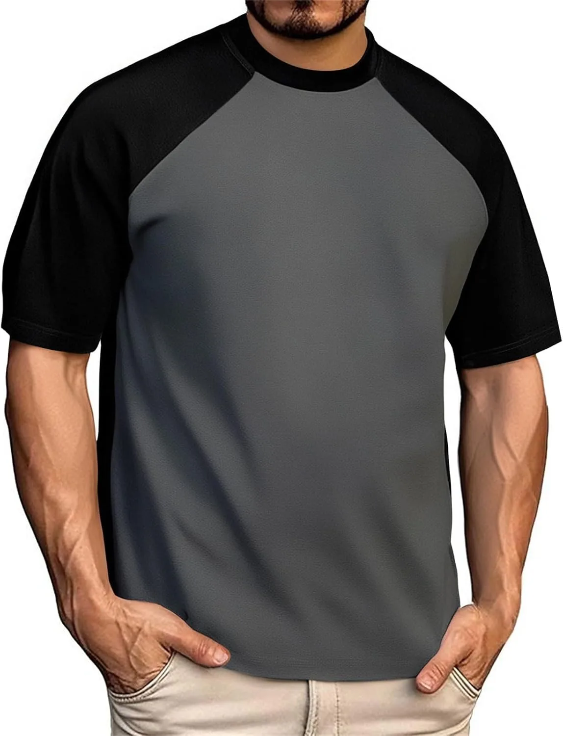 Футболка мужская Raglan Short Sleeve Baseball Jersey