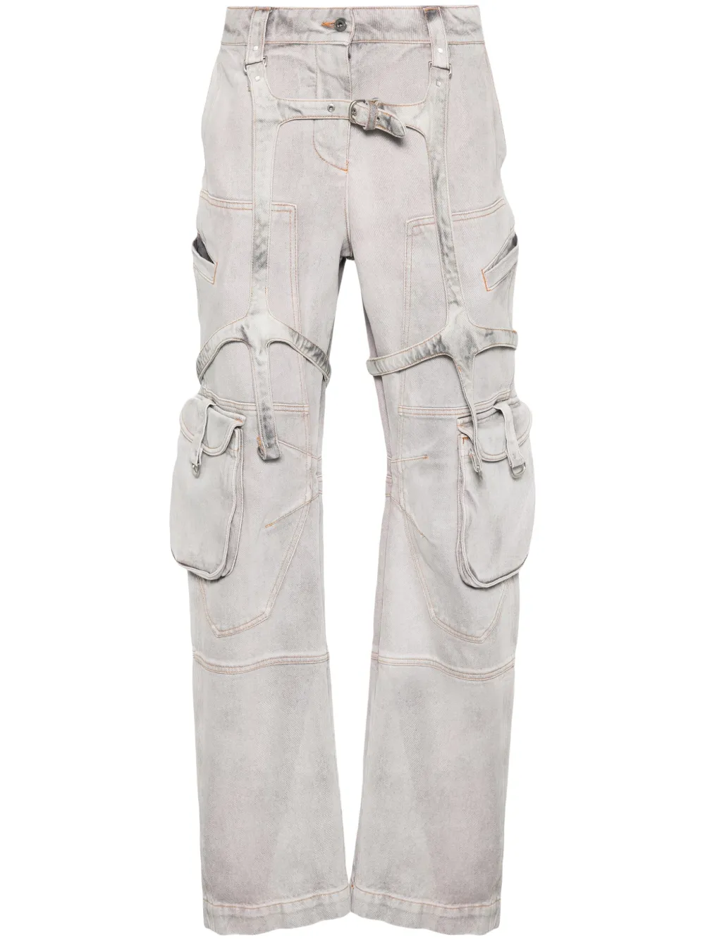 

Зауженные брюки карго Laundry OFF-WHITE, фиолетовый