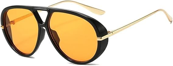 

Солнцезащитные очки для мужчин и женщин - защита UV400 - увеличенный размер с двойной перемычкой, конфетный цвет, для занятий спортом на открытом воздухе и вождения QWBSER, 4