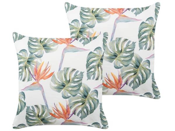 

Подушка Beliani 2 шт TORRAZZO, 45x45x45 см цвет grün/multicolor/weiß