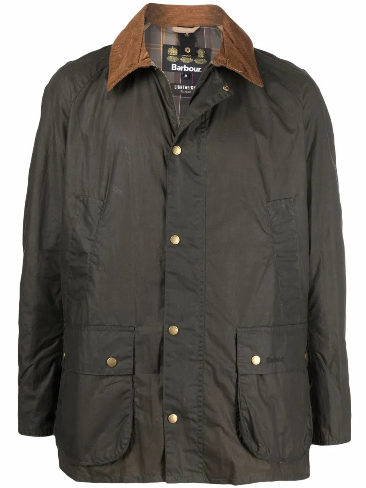 

Barbour куртка с контрастным воротником, зеленый