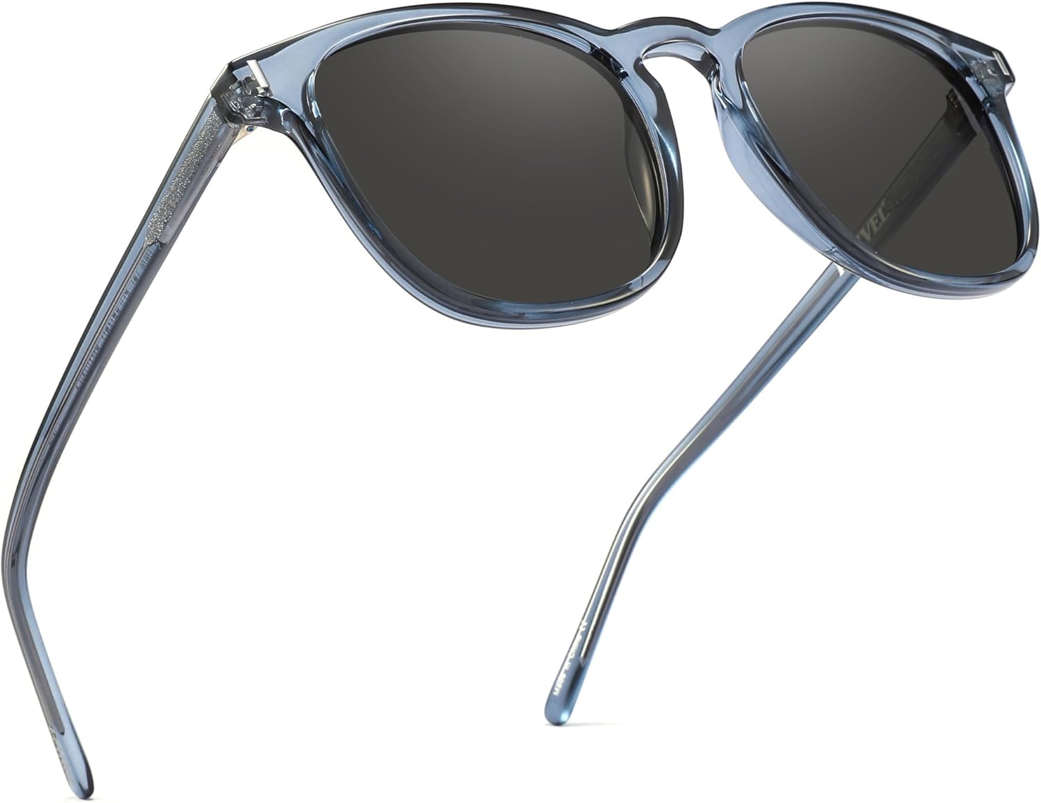 

Солнцезащитные очки размера XXL (очень большие), 159 мм, поляризованные, квадратной и круглой формы, для больших широких голов, мужские, с защитой UV400 PRIVEL, Glossy Transparent Blue | Polarized Grey