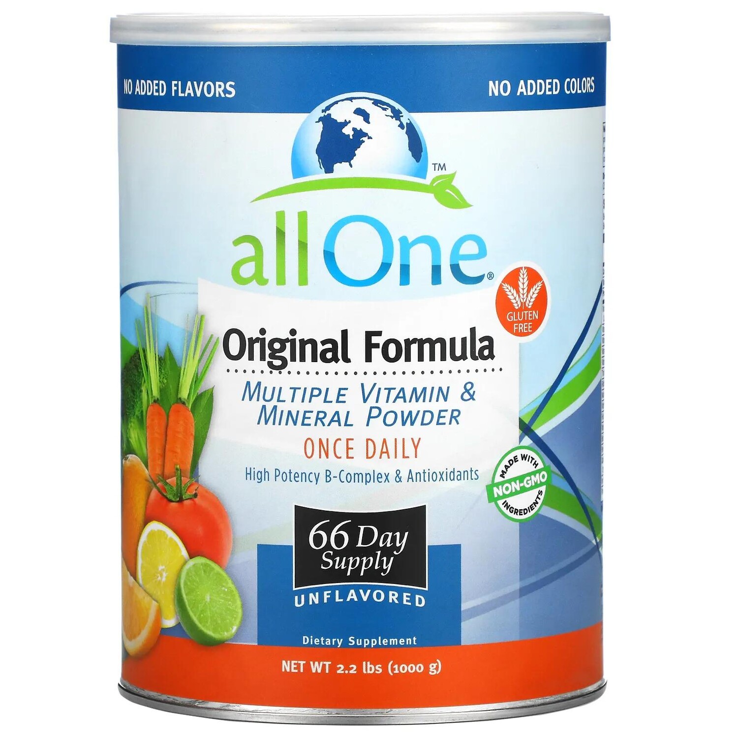 

All One Nutritech Nutritech Original Formula мультивитаминный и минеральный порошок без добавок 1000 г (2,2 фунта)