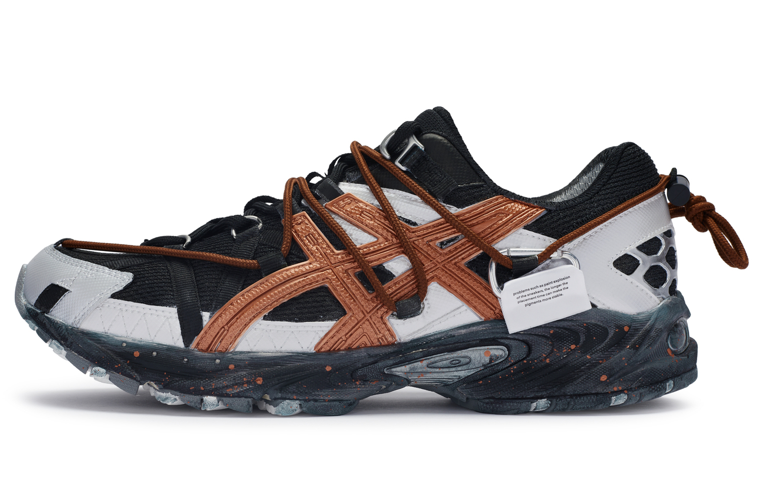 

ASICS Гелевые кеды Kahana TR повседневные унисекс низкие черные с серебристо-медными вставками, цвет Silver Copper Black