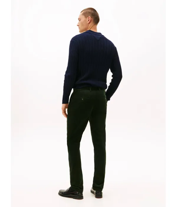 Вельветовые брюки-чинос Denton Straight fit Tommy Hilfiger, зеленый — фото 3