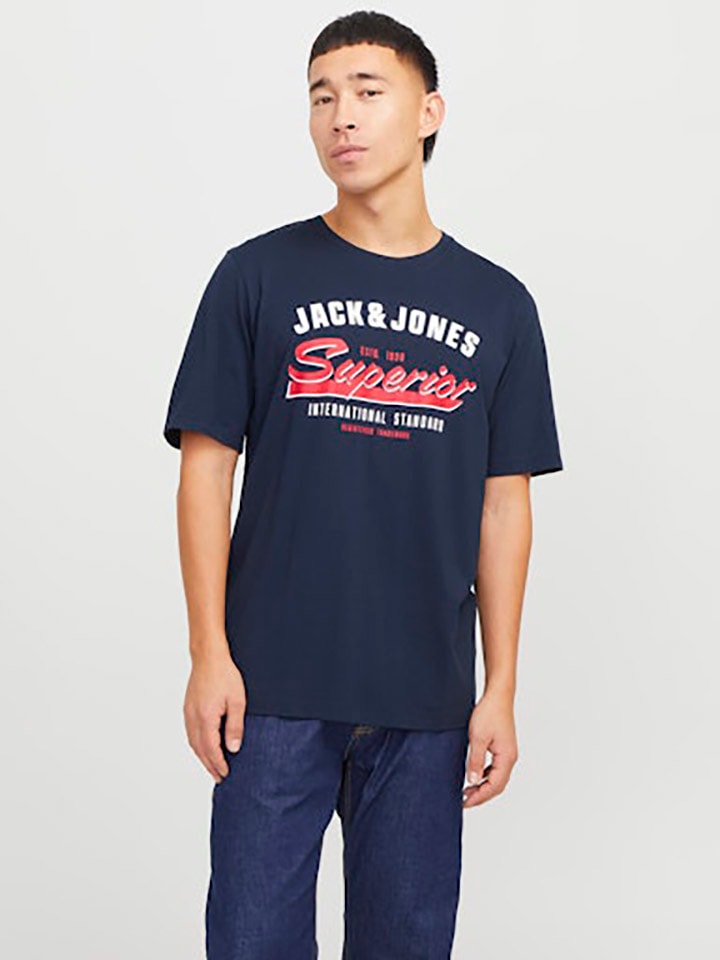 

Футболка Jack & Jones, темно-синий