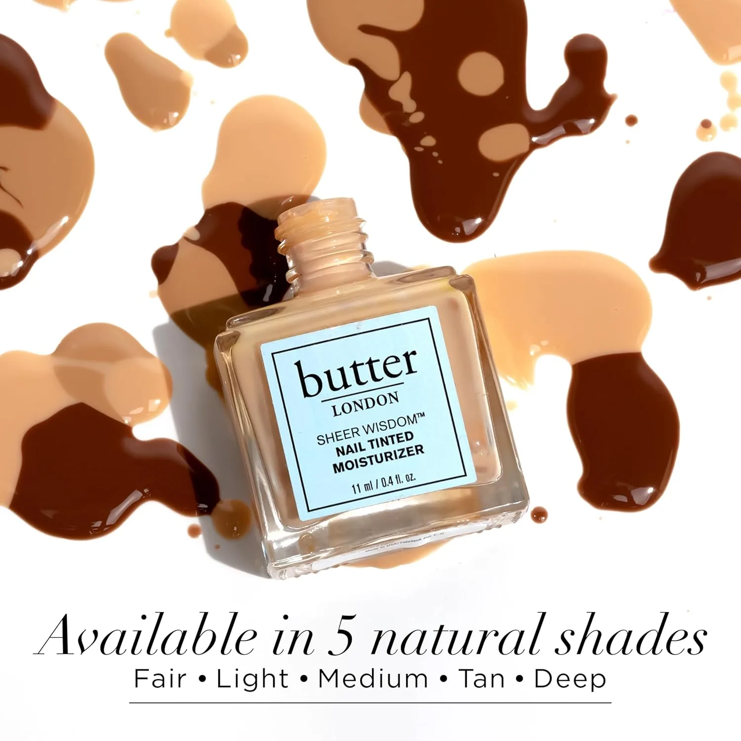 butter LONDON Укрепляющее средство для поврежденных ногтей Sheer Wisdom, тонированный увлажнитель и харднер для здоровых ногтей — фото 3