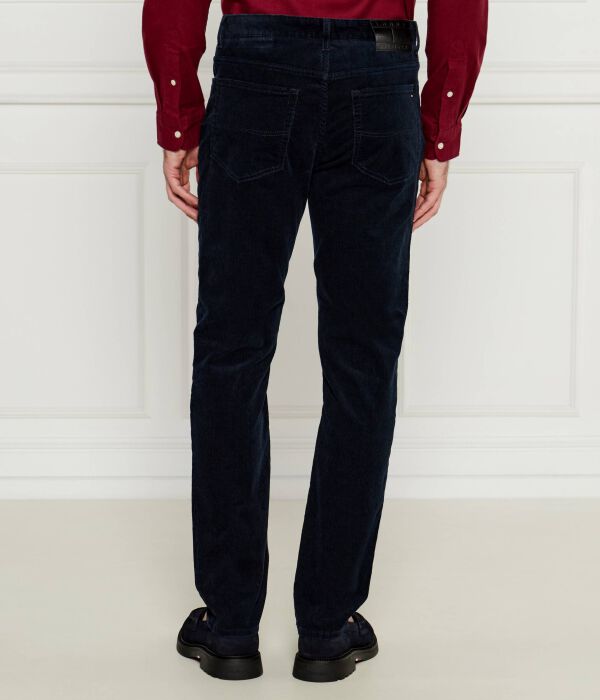 Вельветовые брюки Denton Straight fit Tommy Hilfiger, синий — фото 4