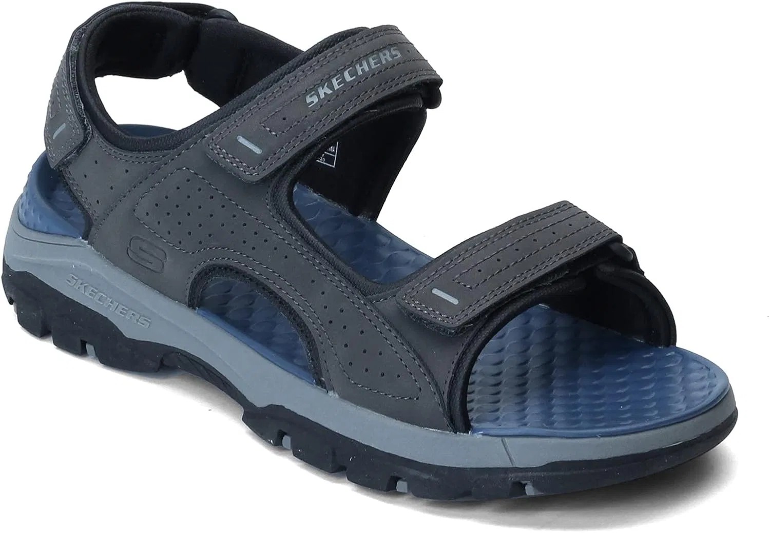 Мужские сандалии Skechers Tresmen-Garo с открытым носком для воды, Charcoal Synthetic