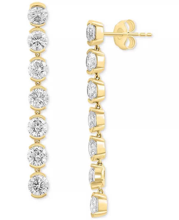 

Серьги-Капельки Effy с выращенными в лаборатории бриллиантами (3-3/8 карата) из 14-каратного золота Effy Collection, gold