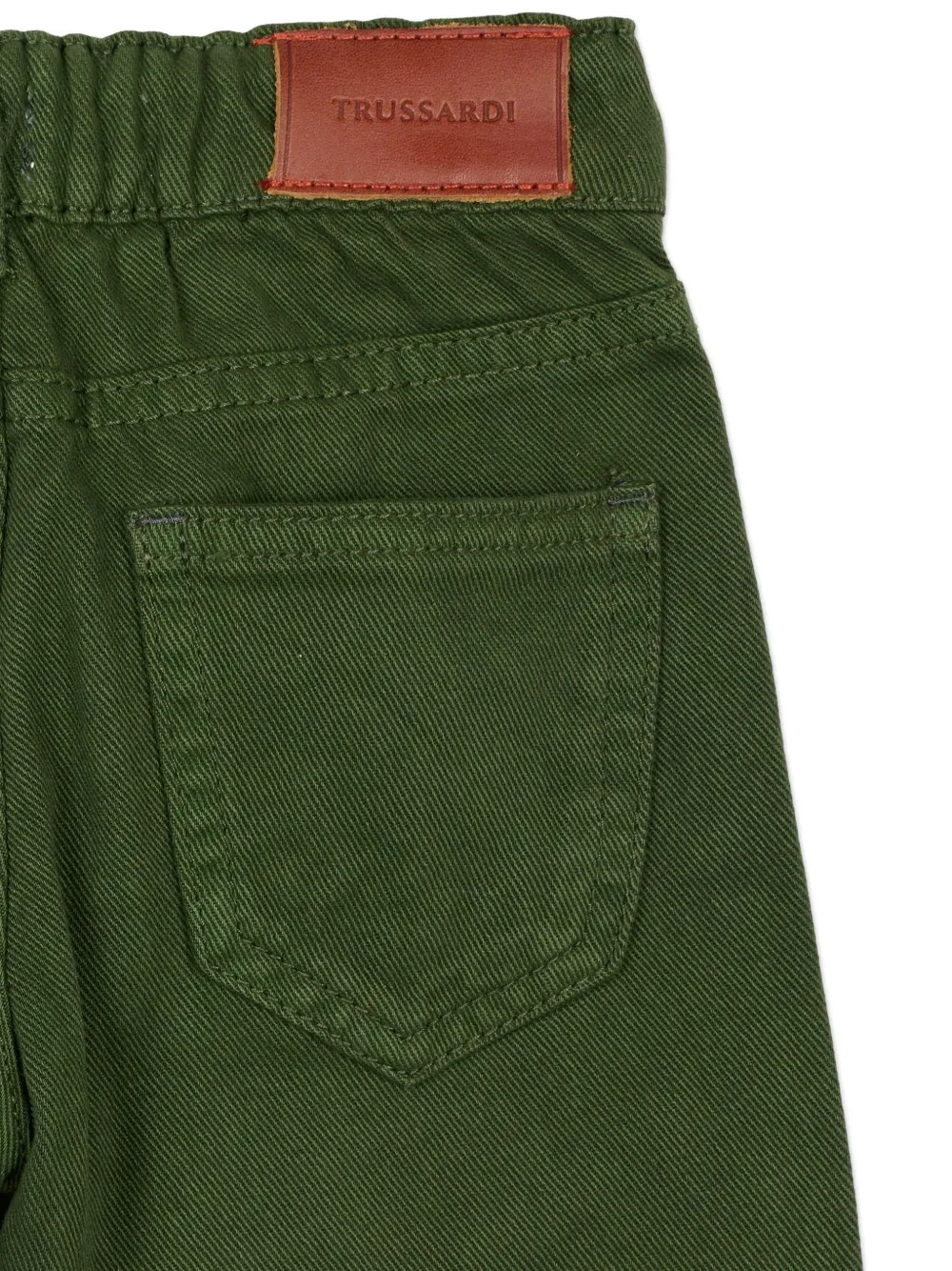 Джинсы с накладными карманами Trussardi Junior, зеленый — фото 3