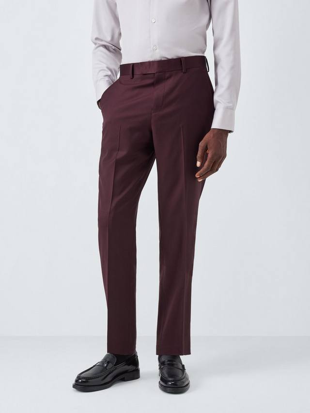 

Брюки Super 100's Wool для вечерних мероприятий John Lewis, Burgundy