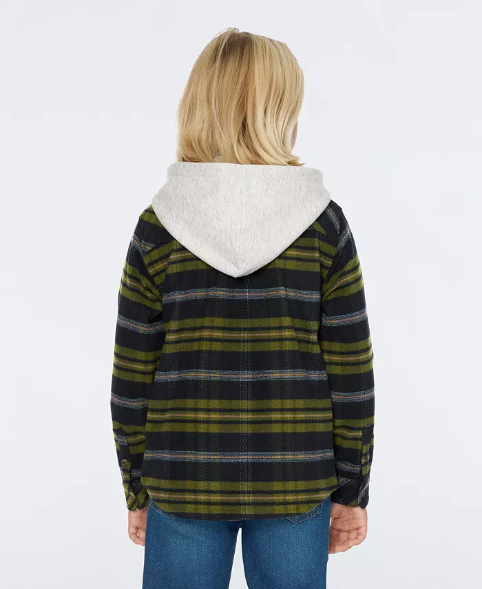 Куртка-рубашка с капюшоном Yarndye для больших мальчиков SCOTCH & SODA — фото 3