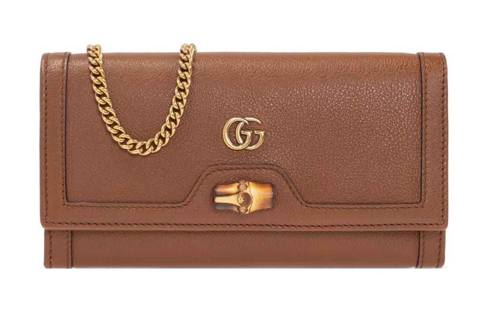 

GUCCI Кожаная сумка Диана через плече