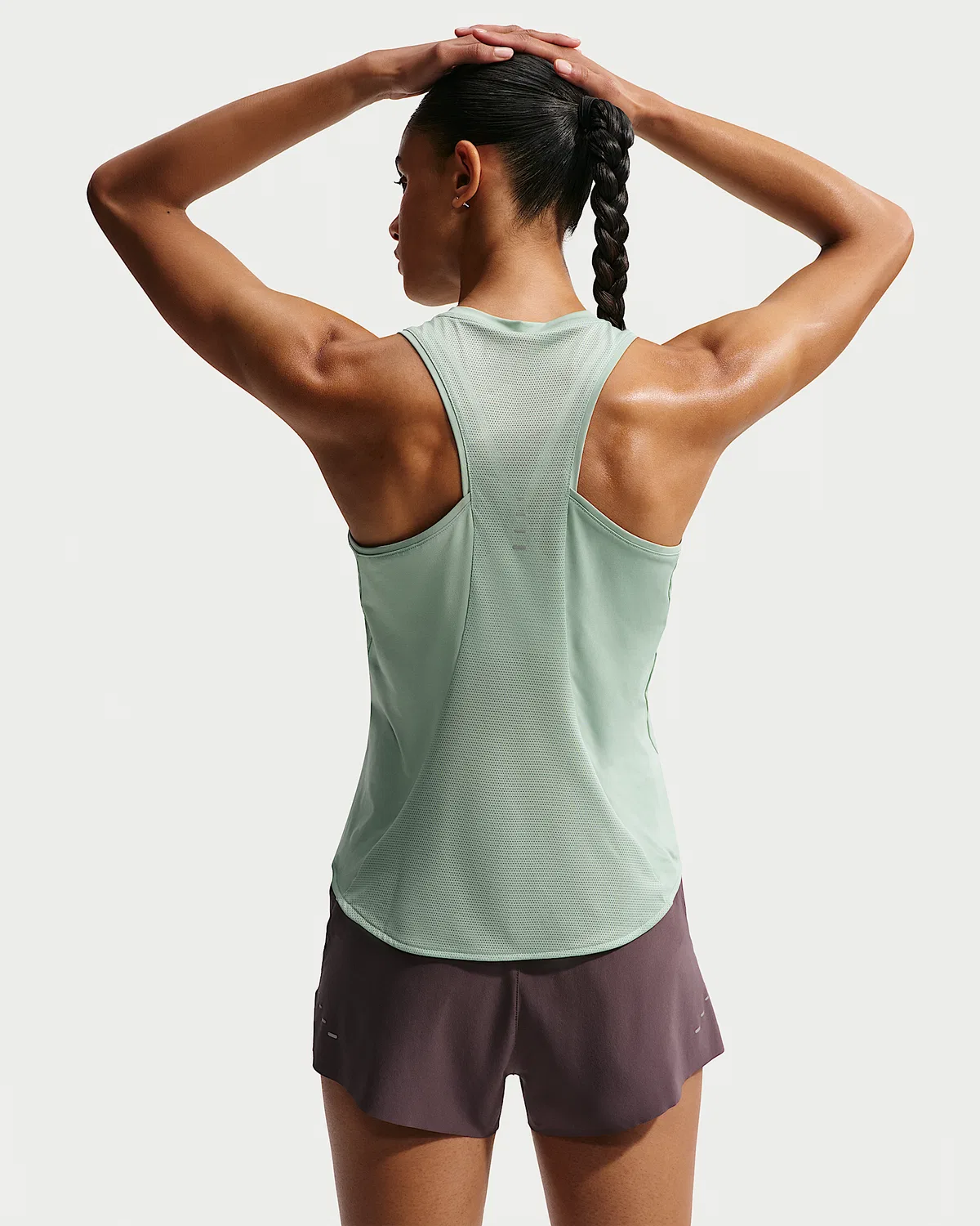 Женский топ для бега Dri-FIT Nike Swift, Steam — фото 2