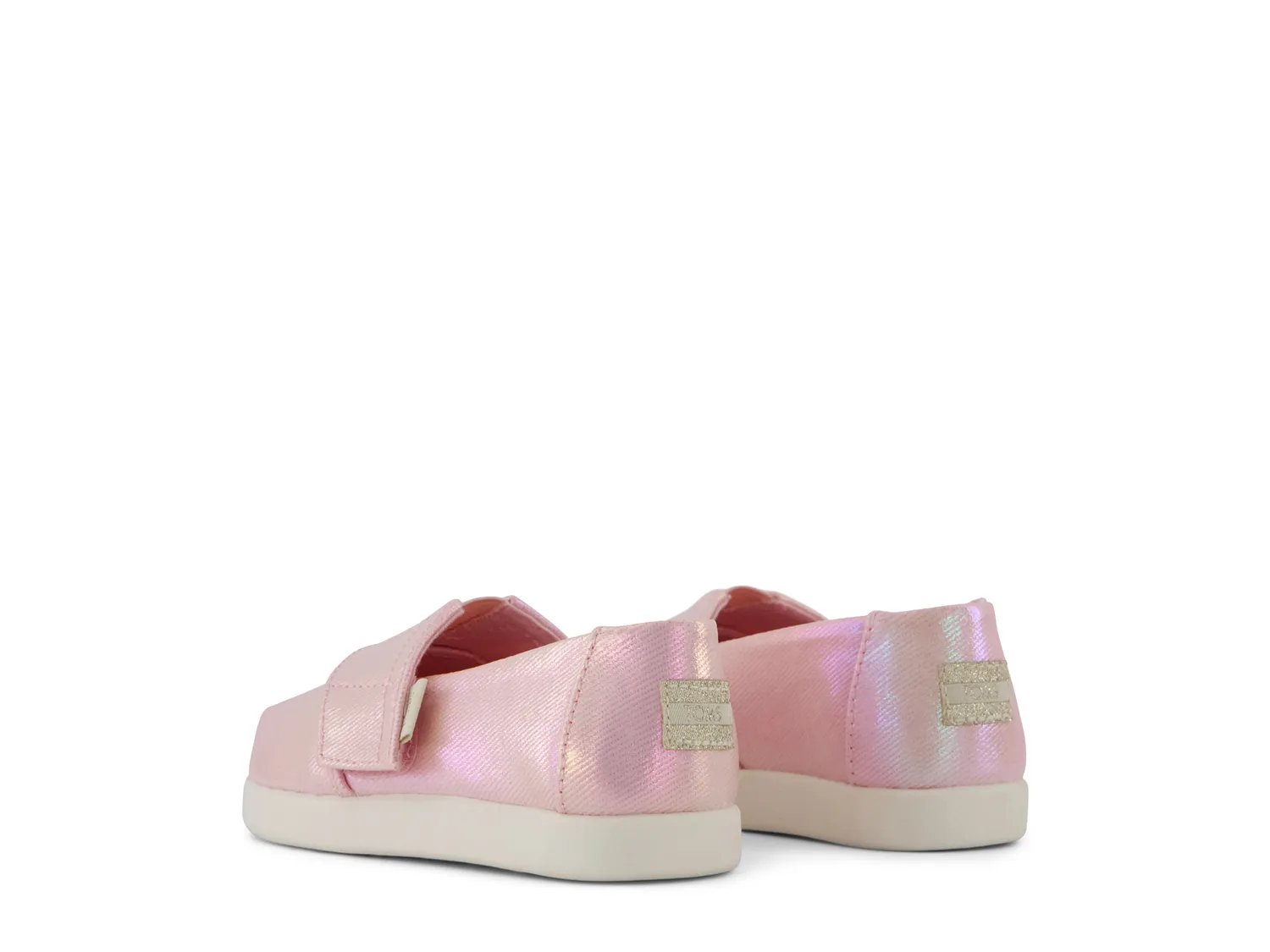 Слипоны TOMS Alpargata Slip-On Sneaker - Kids', Pink Iridescent — фото 3
