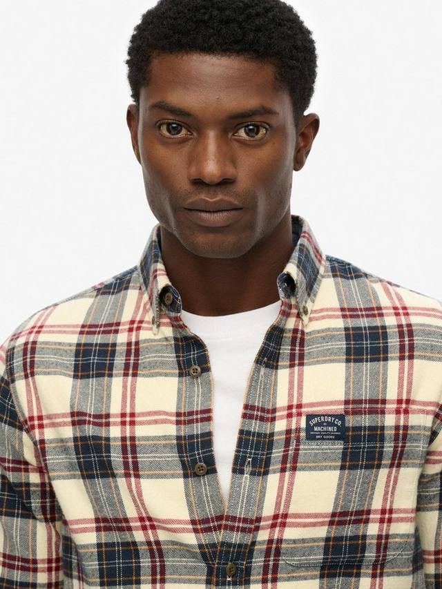 Органическая хлопковая рубашка в клетку Regular Fit Superdry, Peyton — фото 4