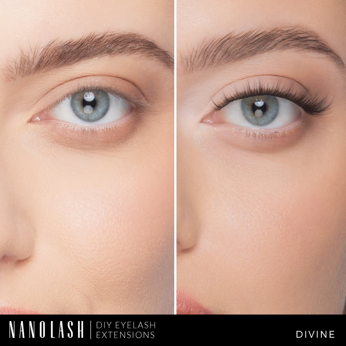 Набор для склеивания ресниц Nanolash DIVINE - ресницы для самостоятельного нанесения — фото 2
