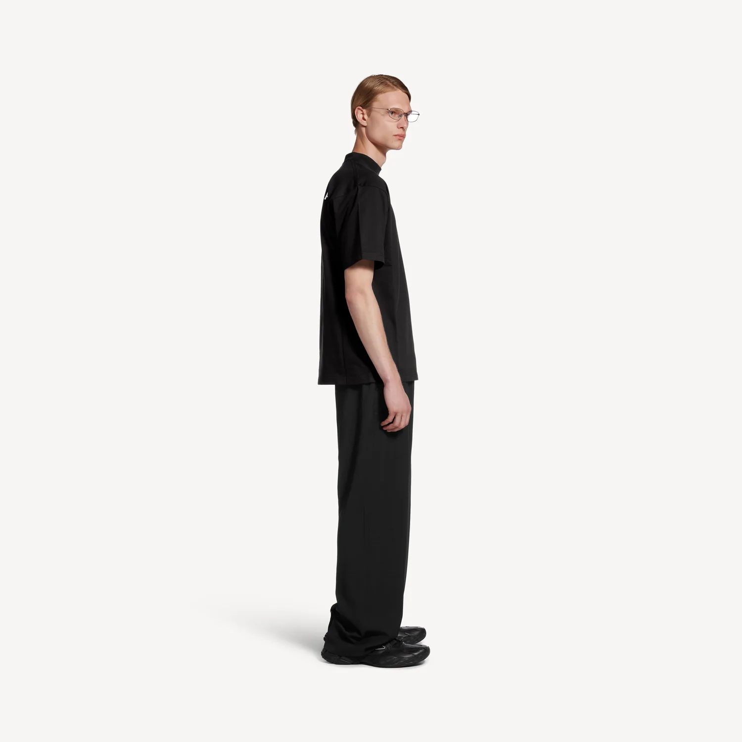 Новая футболка Balenciaga Back черного цвета, среднего кроя — фото 4