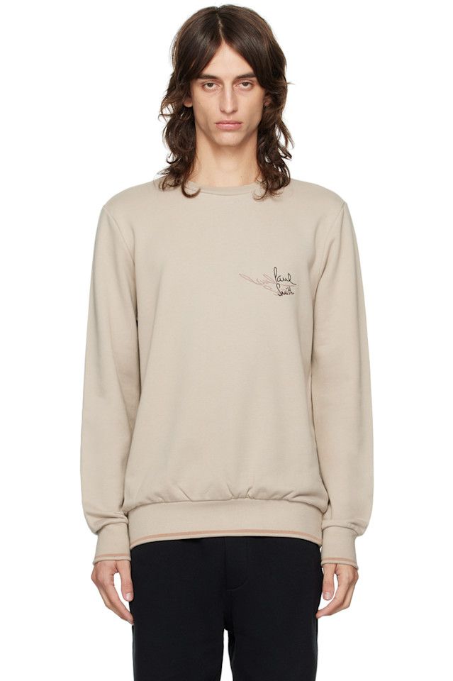

Вышитый свитшот Paul Smith, цвет browns