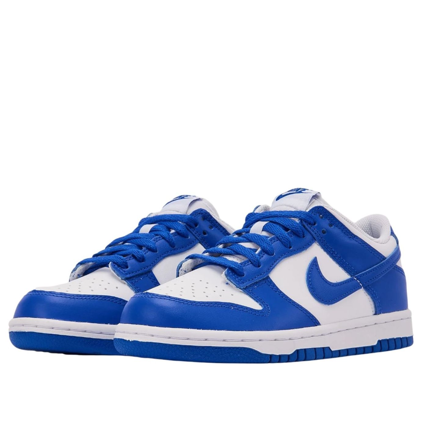 Кроссовки (GS) Nike Dunk Low 'White Hyper Royal' — фото 2