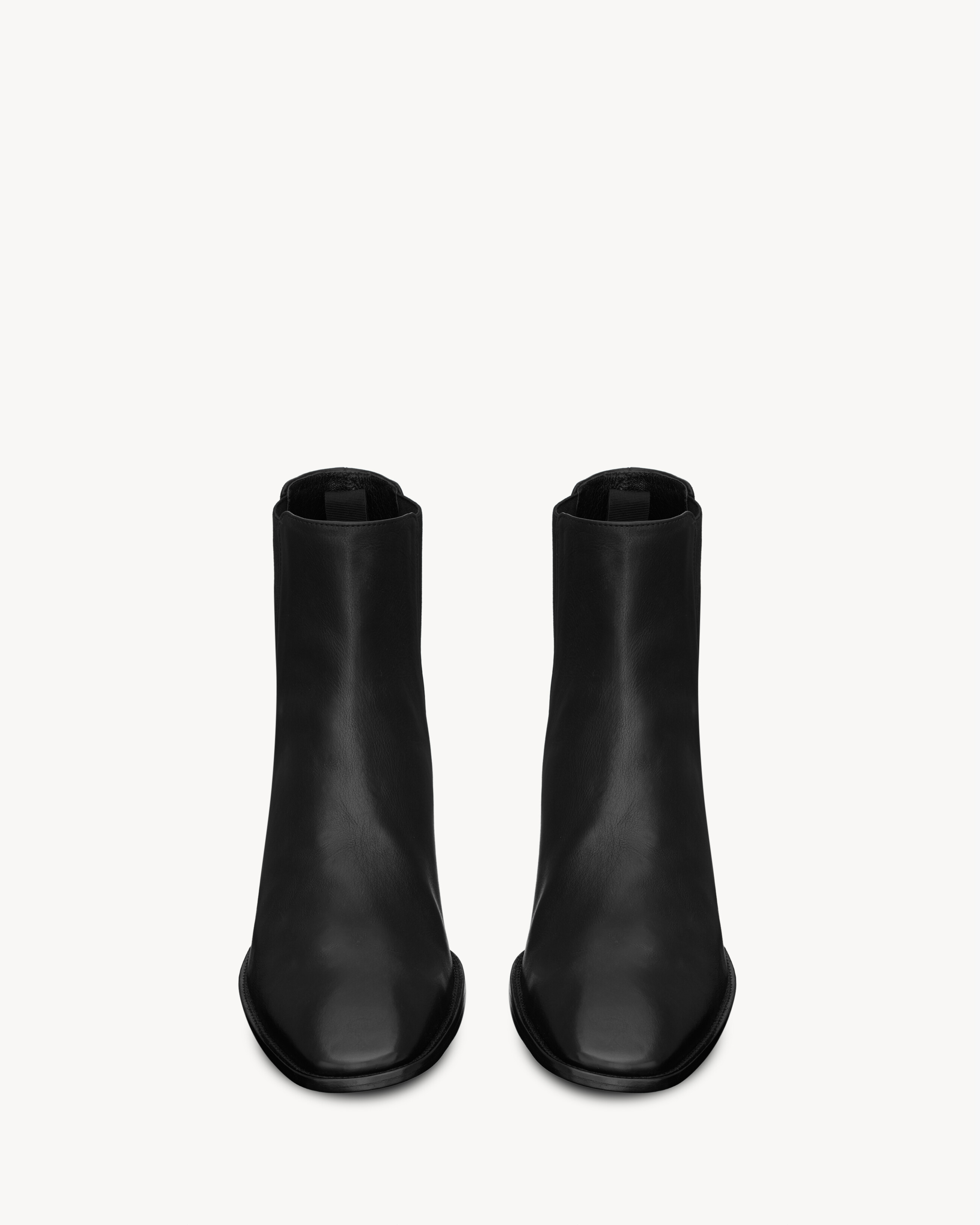 Челси STANTON из зернистой кожи SAINT LAURENT, черный — фото 2