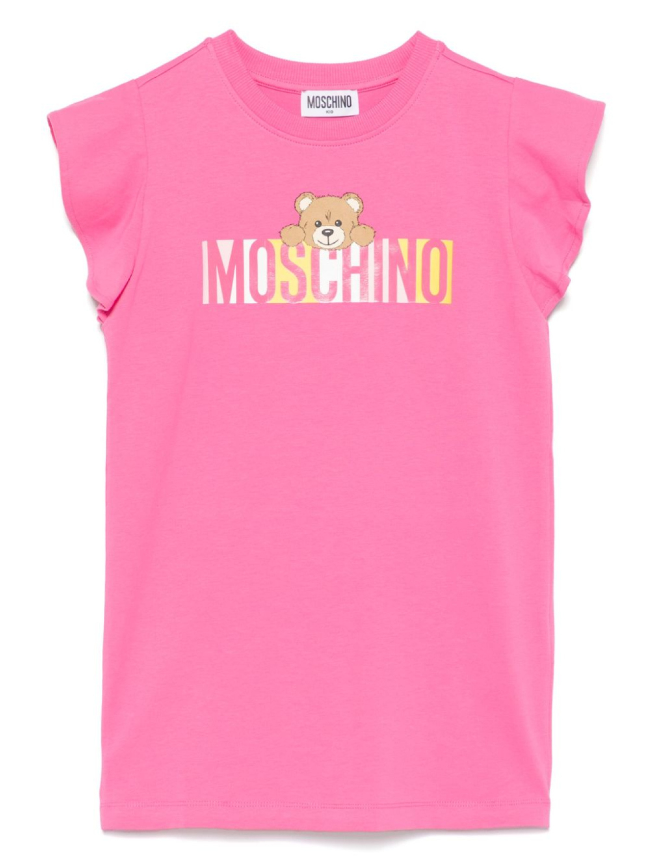 

Moschino Kids платье с логотипом, розовый