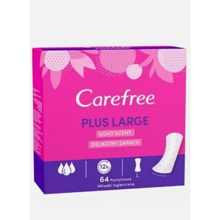 Большие прокладки Carefree Plus с легким ароматом, 64 шт.