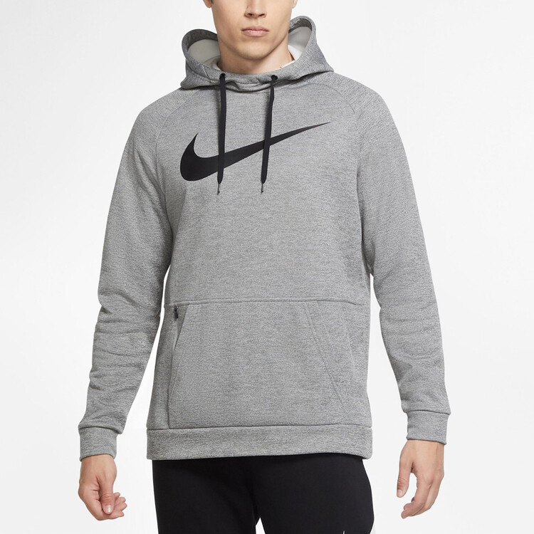 Толстовка мужская темно-серая вересковая Nike, темно-серый — фото 4