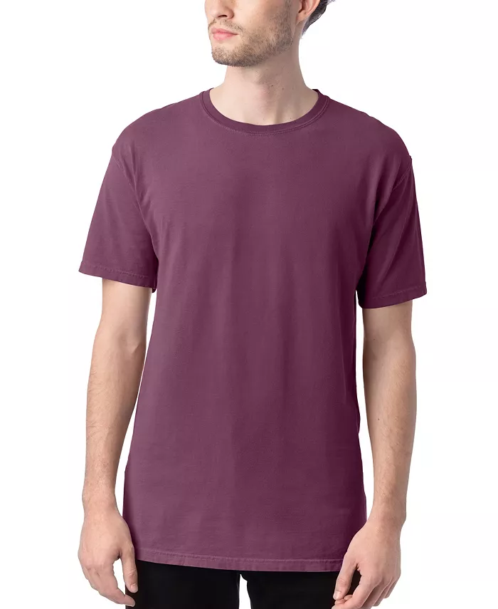 

Футболка унисекс из хлопка с покраской в изделии Hanes, фиолетовый
