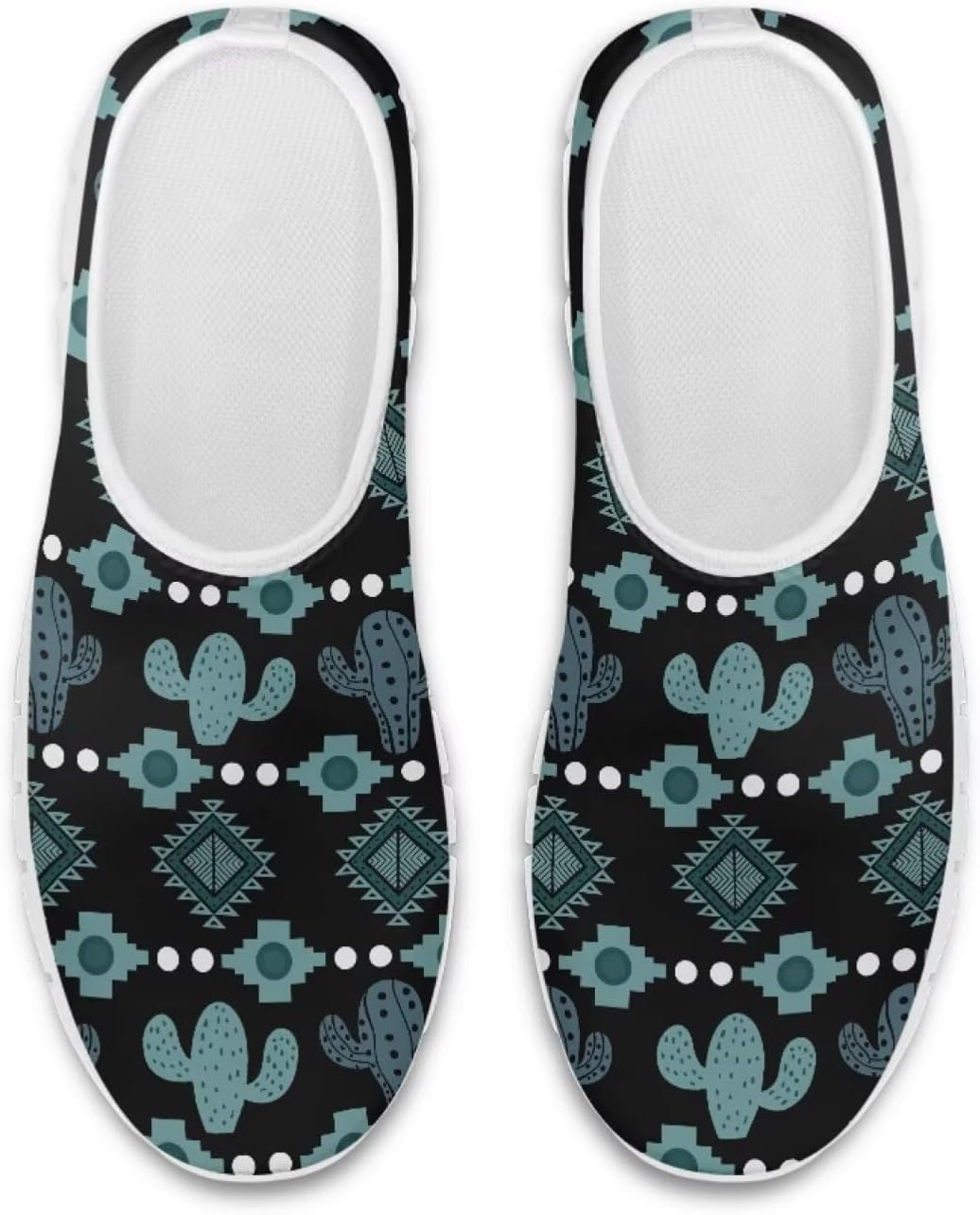 

Женские кроссовки Glomenade с принтом с животных и племенных мотивов, мужские дышащие кроссовки из сетки, носочные кроссовки, модные слипоны, противоскользящие теннисные кроссовки, Cartoon Cactus Tribal