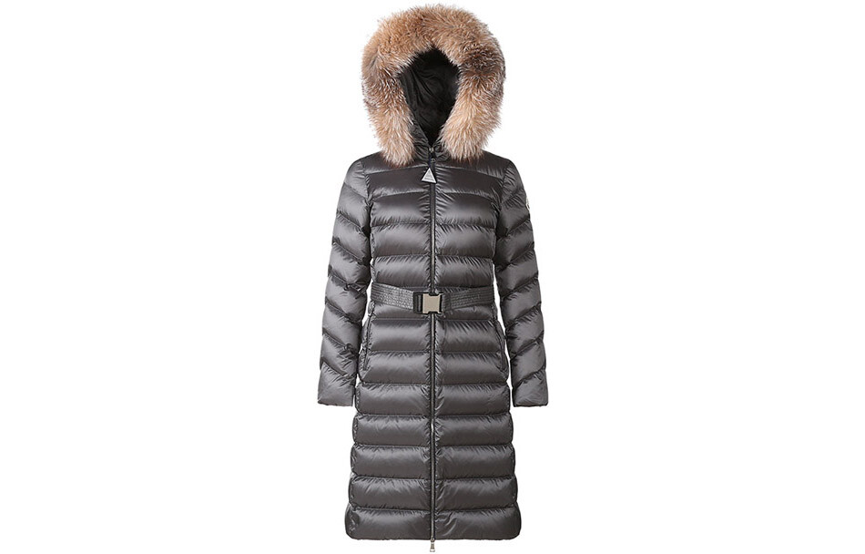 

Пуховик женский темно-серый Moncler