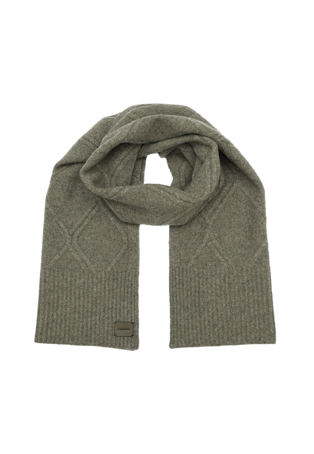 

Шарф BRUSHED AllSaints, серый