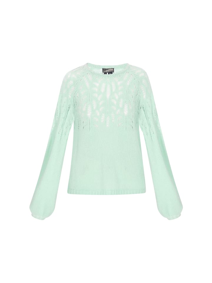 

DreiMaster Женский свитер мятно-голубого цвета