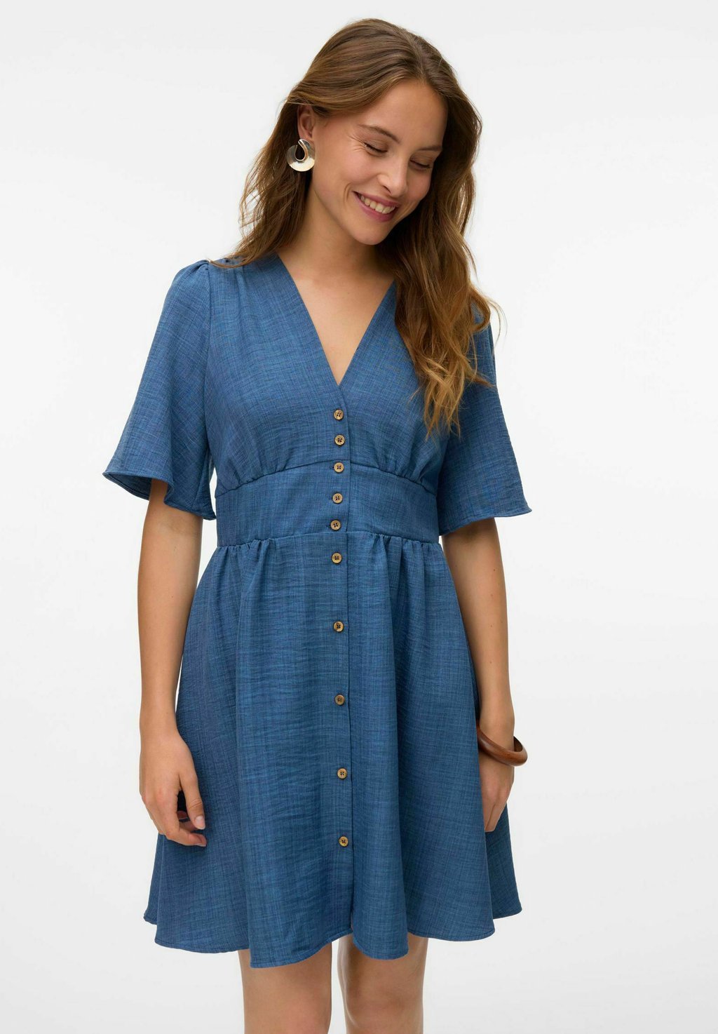 

Платье-рубашка VMMELANEY KURZES Vero Moda, цвет Dark Denim