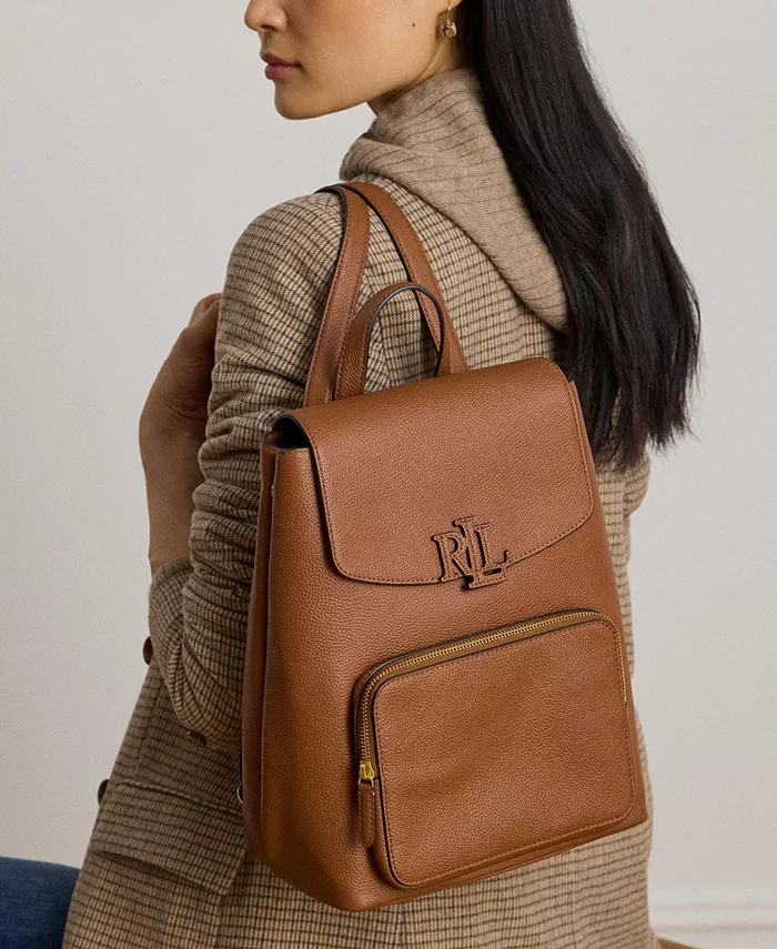 

Маленький рюкзак Cameryn из шагреневой кожи Lauren Ralph Lauren, коричневый